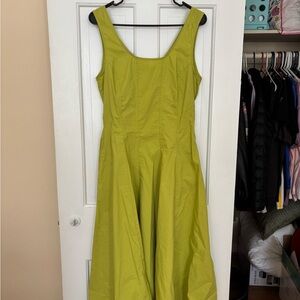 Rinascimento Lime Green Midi Dress